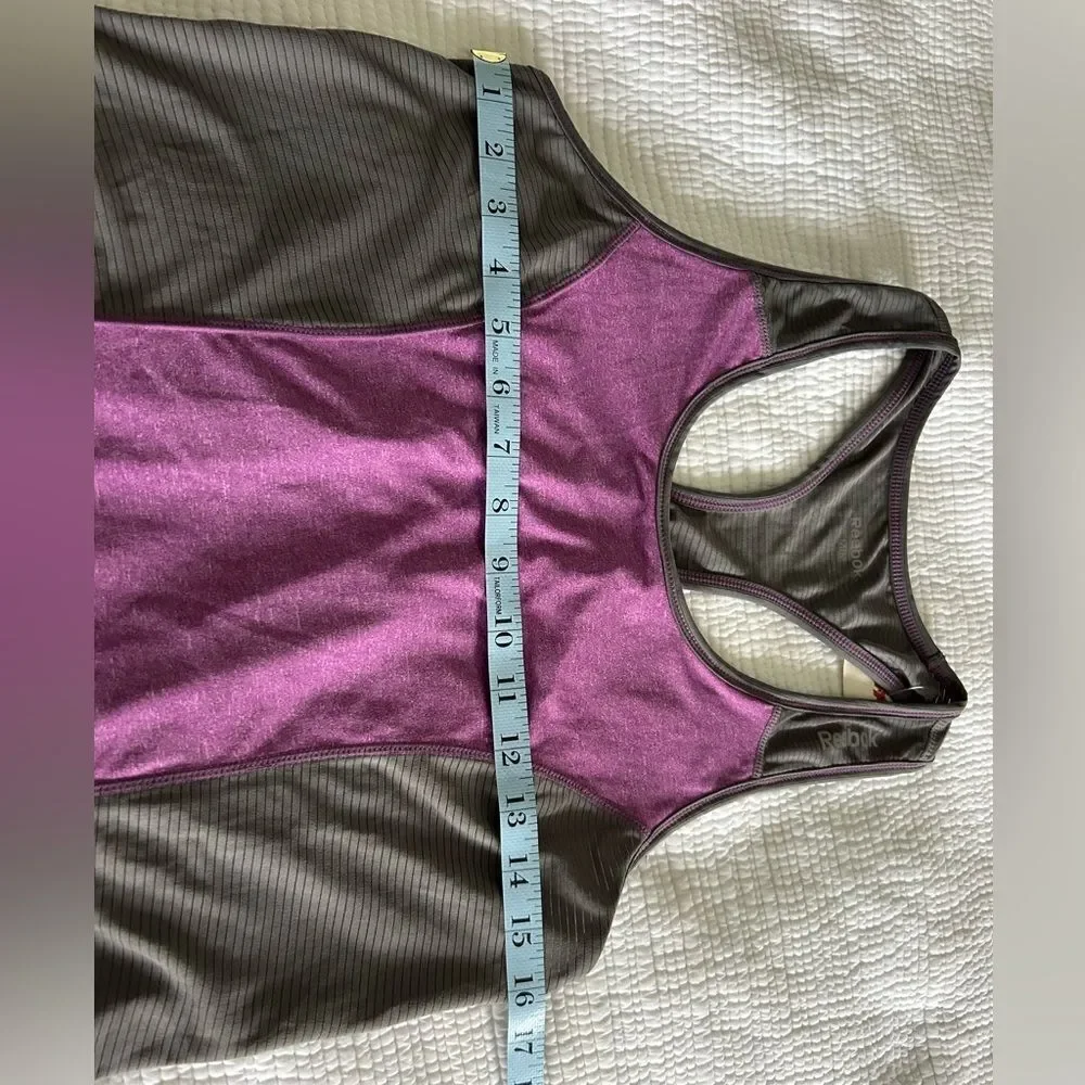 Reebok Women's New Purple & Gray Athletic Tank Top Size Medium - Picture 10 of 11